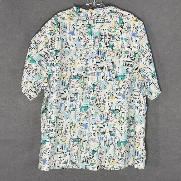 White Stag Top Womens Sz 22/24 Cotton Blend Button Up Vacation Resortwear Travel - Picture 2 of 14